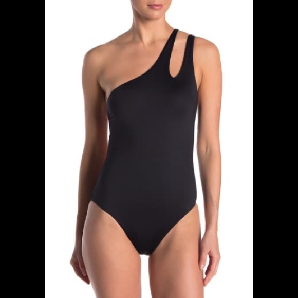 Becca Swim Becca Asymmetrical Tie Back Onepiece Swimsuit Poshmark